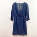 J. Crew Dresses | J Crew Collection Floral Lace Navy Shift Dress | Color: Blue | Size: 4