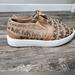 Michael Kors Shoes | Girls Michael Kors Slip On Tennis Shoes | Color: Brown/Cream | Size: 12g