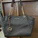Michael Kors Bags | Jet Set Large Logo Tote Bag. Gently Used. Brown. | Color: Brown | Size: Os