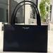 Kate Spade Bags | Kate Spade Black Nylon Tote Handbag * Excellent Condition * | Color: Black/White | Size: Os