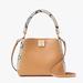 Kate Spade Bags | Kate Spade Phoebe Snake Embossed Trim Top Handle Satchel, Tiramisu Mousse Nwt | Color: Cream/Tan | Size: Os