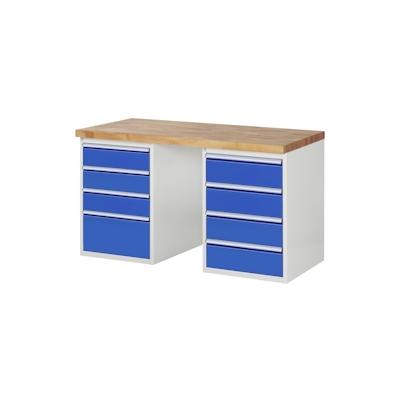 PROREGAL Werkbank Serie 7000 - Modell 7820 | HxBxT 89x150x70cm | 8x Schublade | Schubladenmaße 3x150 + 4x180 + 1x270mm Image
