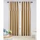 XXR Champagne Gold Crushed Velvet Band Curtains Pair Eyelet Faux Silk Fully Lined Ring Top Uk Sizes (Champagne-Gold, 90x108'')