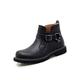 SUKORI Mens Boots Plus Size Men's Boots, Genuine Leather Autumn Men Hight Top Shoes,Comfortable Ankle Boots Casual Shoes (Color : Black, Size : 40)