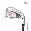 Junior Golf Club Iron for Kids - #7 Golf Irons Golf Drivers for Boys Girls, Perfect Golf Club for Young Golfers 3-12 Year (Black,for 6-8Y)