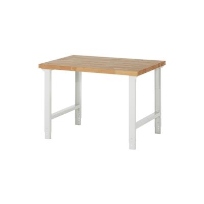 PROREGAL Werkbank Serie 7000 - Modell 7000 | HxBxT 79-114x125x90cm | Lichtgrau | Arbeitstisch Werktisch Image