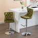 House of Hampton® Jetoi Swivel Adjustable Height Bar Stool Velvet/Metal in Green | 18 W x 18.1 D in | Wayfair 492CC00F2F3B489CA2005D52210B8906