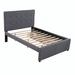 Winston Porter Pazong Platform Storage Bed Upholstered/Linen in Gray | 47.2 H x 58.1 W x 79.1 D in | Wayfair 4308EB486743420BB72B230759498D50