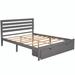 Winston Porter Ottillie Pine Wood+MDF Platform Storage Bed Wood in Gray/Brown | 40.7 H x 61 W x 80.7 D in | Wayfair