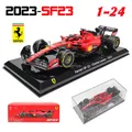 Bburago-Modèle de voiture en alliage de Formula One Die Leclerc F1 Scuderia Ferrari Sf23 #55