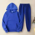 Ensemble de sweat à capuche et pantalon pour homme pantalon unisexe doux respirant trempé