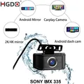 HGDO-Caméra de recul R35 SONY IMX335 2K 1080P câble 4 broches vision nocturne marche arrière