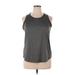 Tek Gear Active Tank Top: Gray Activewear - Women's Size X-Large