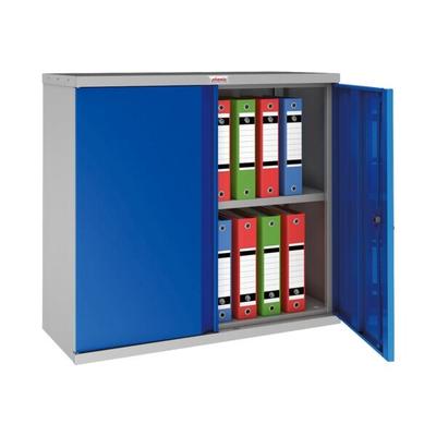 Phoenix Stahlschrank, abschließbar, zerlegt, 91 x 32 x 74 cm blau