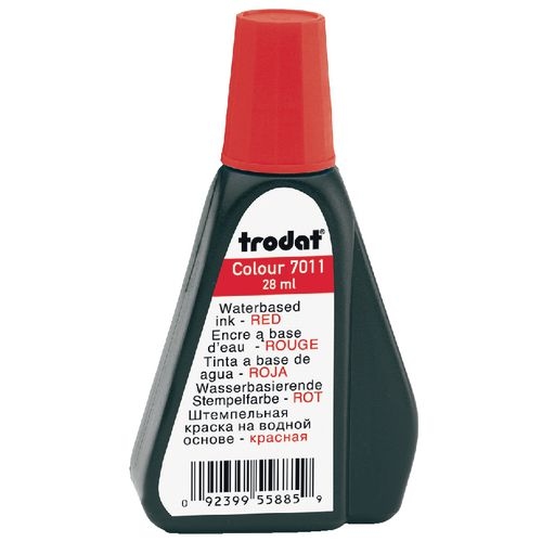Trodat 7011 Stempelfarbe Rot 4 x 7,6 cm 28 ml Image