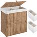 Laundry Hamper with lid, 110L Wicker Laundry Baskets