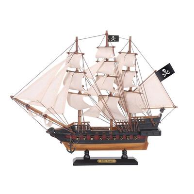 Wooden Captain Hook's Jolly Roger from Peter Pan Black Sails Limited Model Pirate Ship - 15"