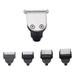 FRCOLOR Electric Beard Shaver Head Metal Beard Razor Replacement Hair Trimmer Accessory for Three Heads Electric Shavers (1PC Clipper + 4PCS Limit Combs No Beard Shaver)