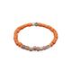 Elli - Glas Beads Orange 925 Silber Armbänder & Armreife Damen