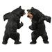 bear figurines 5pcs Simulation Black Bear Model Ornaments Animal Figurines Collection Toy Home Office Decoration Craft Gift (Black)