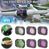 6Pcs/Set MCUV CPL ND Drone Camera Lens Filter Kit for DJI Mini 3 Pro Accessories