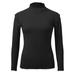 Wefuesd Thermal Underwear for Women Winter Tops for Women Crew Neck Fleece Lined Thermal Thermal Underwear Slim Tops Long Sleeve Thermal Shirts Sweaters for Women Black XL