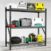 Metal Garage Shelving Units 3 Tier 6000LBS Heavy Duty Adjustable Indoor Storage Shelves Industrial Utility Shelving Storage Rack For Toolroom Basement Warehouse Workshop 72 H x 77 W x 24 D