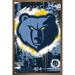 NBA Memphis Grizzlies - Maximalist Logo 23 Wall Poster 22.375 x 34 Framed