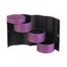 FRCOLOR Retro Cylinder Shaped Three-Layer Mini Roll-up Snap Jewelry Storage Box Case Holder Organizer (Purple)