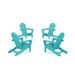 TrexÂ® Outdoor Furnitureâ„¢ 4-Piece Monterey Bay Adirondack Chair Conversation Set in Aruba