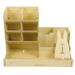 Desktop Pencil Holder Wooden Marker Organizer Multi-use Desk Organizer Office Supply