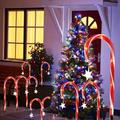 Pnellth Christmas Candy Cane LED Lightsï¼Œ Festive Path Light Indoor Outdoor Decorations