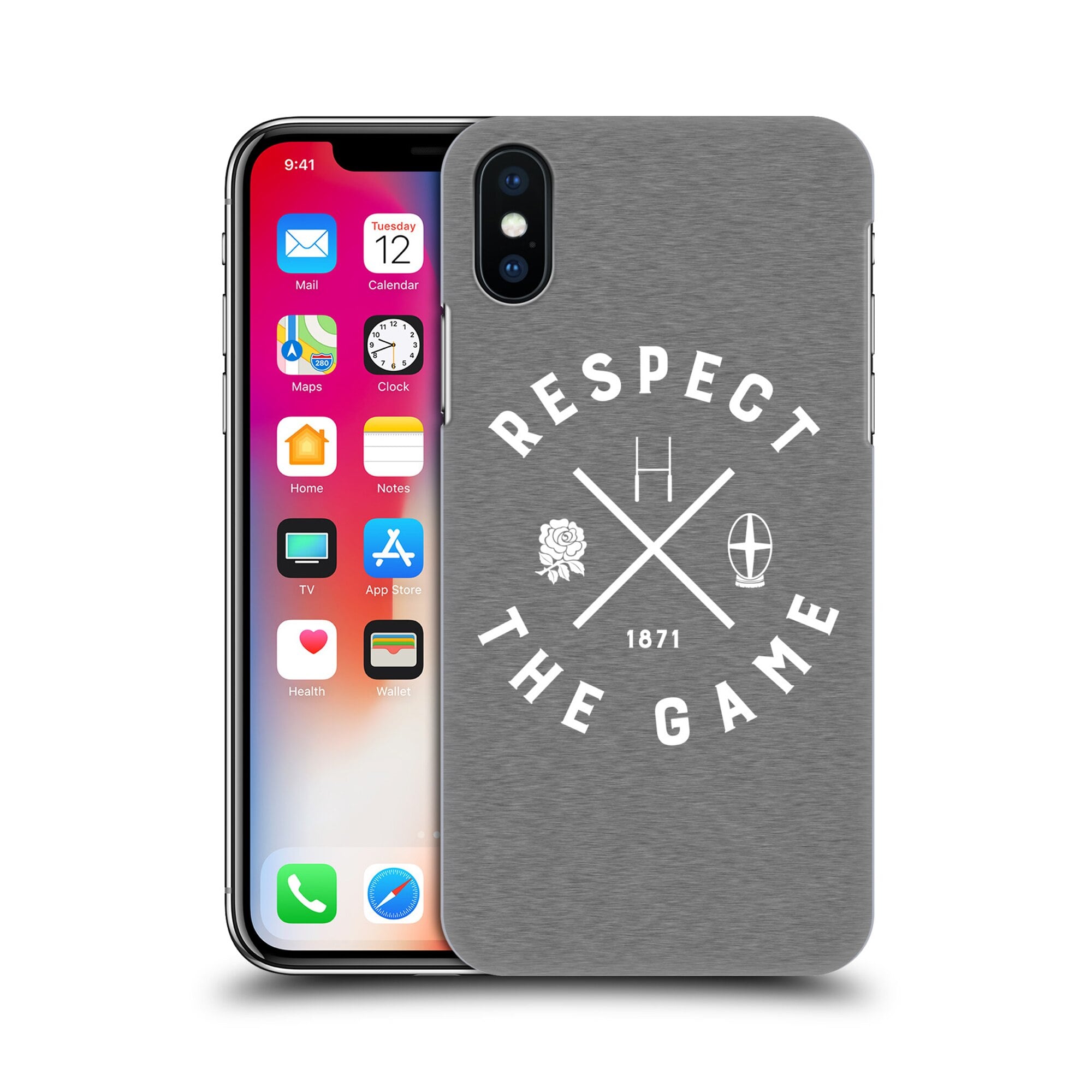 Étui rigide pour téléphone Angleterre Rugby Respect the Game - iPhone - No Gender Taille: 14 Pro