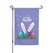 Happy Easter Eggs Rabbit Bunny Pattern Garden Flags 12x18 Inch Double Sided Banner For Home Outdoor Yard Lawn Decorations