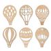 Diy hot air balloon chips 30pcs Hot Air Balloon Chips Graffiti Blank Wood Chips Wood Slices Wooden Tags