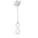 Large Elegant Infinity Sign Lotus Lariat Necklace