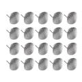 Ear Stud Metal 20 Pcs Alloy Ear Studs Mini Hole Simple Decor Earring Ear Stud Accessories for Woman Lady Female Silver (12mm Needle and Round Surface Style)