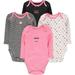 Wan-A-Beez Baby Boy and Baby Girls 0-24 Months 4-Pack Long Sleeve Bodysuits