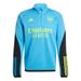 Men's adidas Blue Arsenal AEROREADY® Raglan Quarter-Zip Training Top