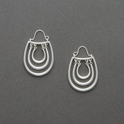 Lucky Brand Open Drop Earring - Women's Ladies Accessories Jewelry Earrings in Silver