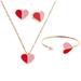 Kate Spade Jewelry | Kate Spade Heritage Heart Necklace/Earring/Bracelet Set | Color: Pink/Red | Size: Os