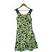 Anthropologie Dresses | Anthropologie Girls From Savoy Dress Womens 8 Floral Ribbon Straps Cotton Green | Color: Green | Size: 8