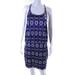 Athleta Dresses | Athleta Womens Strappy Abstract Print Stretch Sheath Dress Blue Size Medium | Color: Blue | Size: M