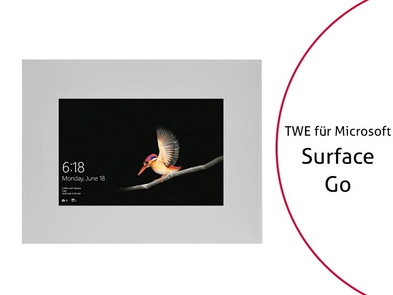 TabLines TWE081S Tablet Wandeinbau für Microsoft Surface Go, silber Image