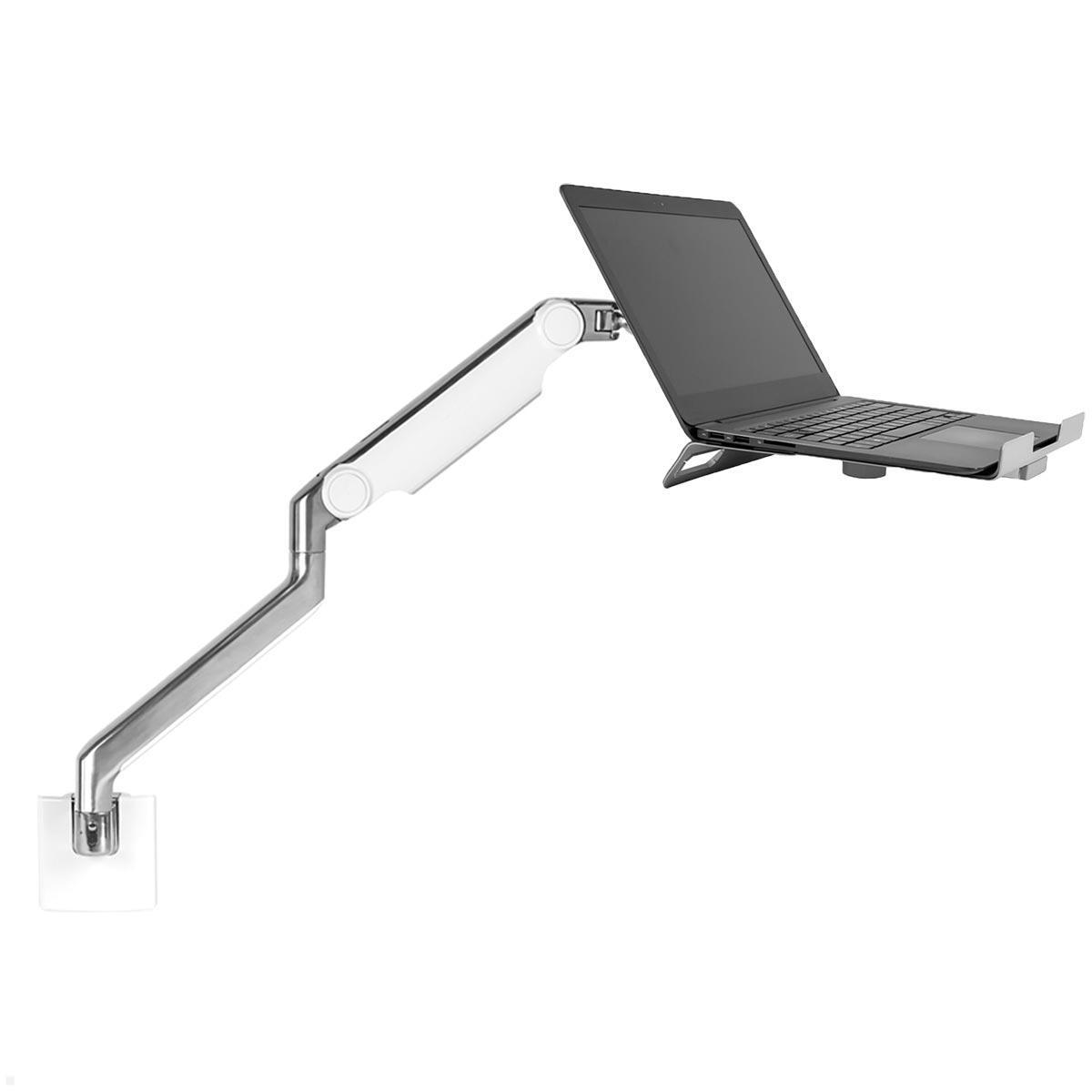 Humanscale M2.1 Laptop Wandhalterung mit Schwenkarm schräg, weiß Image