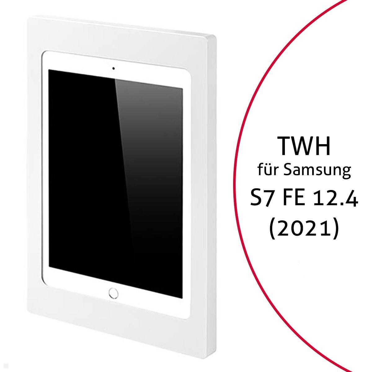TabLines TWH037W Tablet Wandhalterung für Samsung Tab S7 FE 12.4, weiß Image