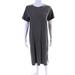 Madewell Dresses | Madewell Womens Short Sleeve Crew Neck Midi Pocket Shirt Dress Gray Size Medium | Color: Gray | Size: M