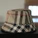 Burberry Other | Burberry London Woven Leather Bucket Hat. Size Lg. | Color: Tan | Size: Os