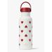 Kate Spade Dining | Kate Spade Heartfelt Geo Stainless Steel 17 Oz. Water Bottle | Color: Red/White | Size: 17 Oz.