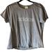 Adidas Tops | Adidas Crop T-Shirt Grey Tee | Color: Gray | Size: L
